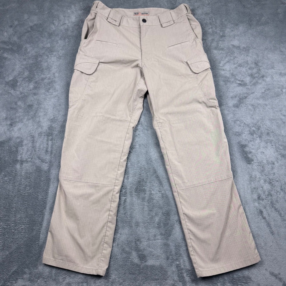 5.11 Tactical Stryke Cargo Pants Mens 32x30 Khaki Tan Ripstop Multi-Pocket